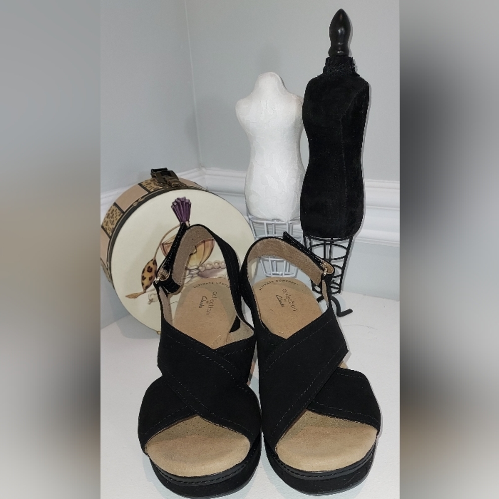 Collection By Clark's Criss Cross Open Toe Sandals - image 2